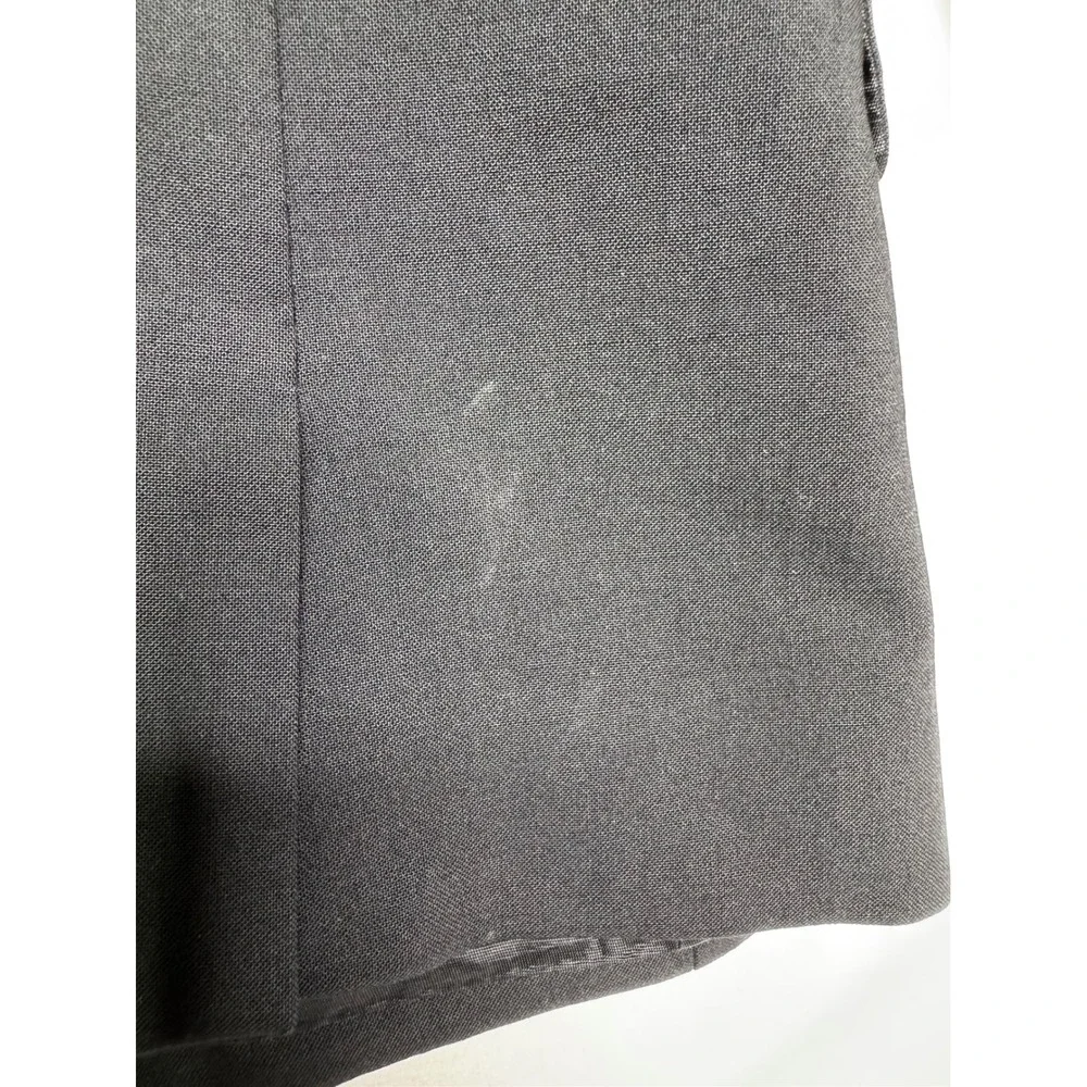 Coach New York Womens Black Wool Blend 3-Button Tailored Blazer Jacket Size 12